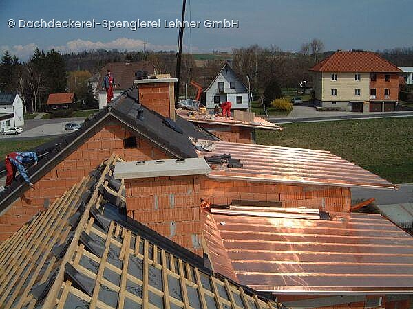 Dachdeckerei-Spenglerei Lehner GmbH, Dachdeckerei, Spenglerei, Fassadenverkleidungen, Flachdach, Kranarbeiten, 4522, Sierning