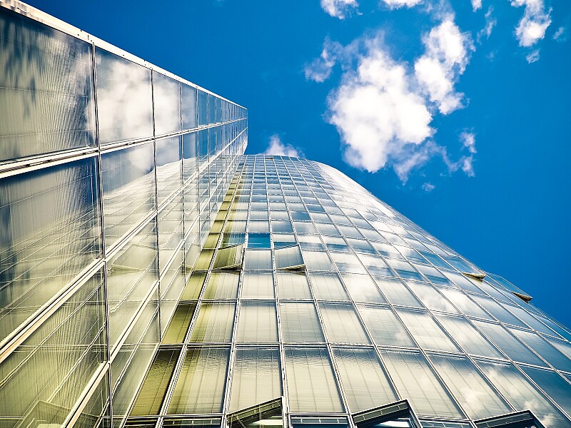 Eigenschaften von Glasfassaden, Glasfassaden