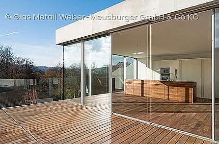 Glas Metall Weber-Meusburger GmbH & Co KG, Fassadenverglasung, Schiebeanlagen, Senkrechtverglasung, Balkonverglasung, Terrassenverglasung, Wintergarten, 6890, Lustenau