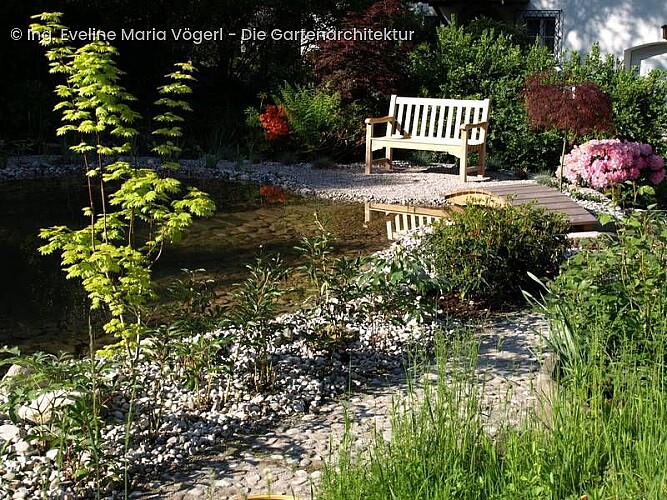 Ing. Eveline Maria Vögerl - Die Gartenarchitektur, Gartenarchitektur, Gartengestaltung, Gartenplanung, Teichbau, 5323, Ebenau