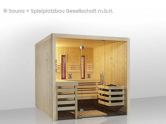 Sauna + Spielplatzbau Gesellschaft m.b.H., Saunakabinen,  Whirlpools,  Infrarot Wohnraumheizung, Zirbenkabinen, 4690, Schwanenstadt