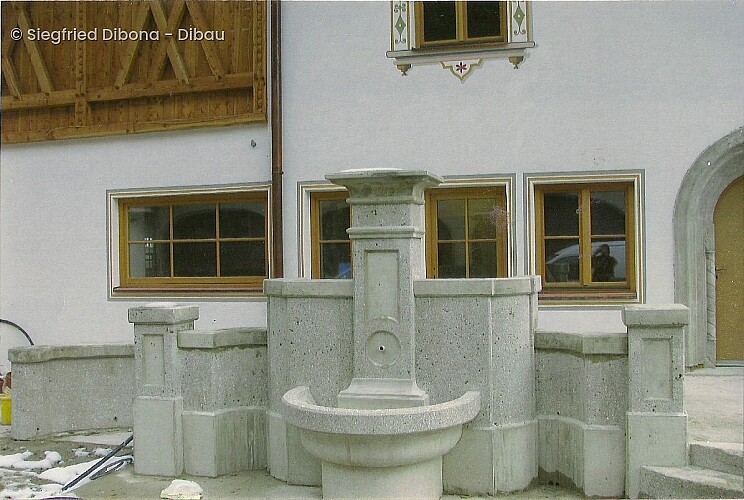 Siegfried Dibona - Dibau, Rohbau,  Massivhaus, Brunnen, Gewölbe, 6150, Trins